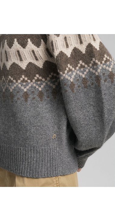 フェアアイルウールブレンドオフタートルニット｜REPLAY リプレイ公式